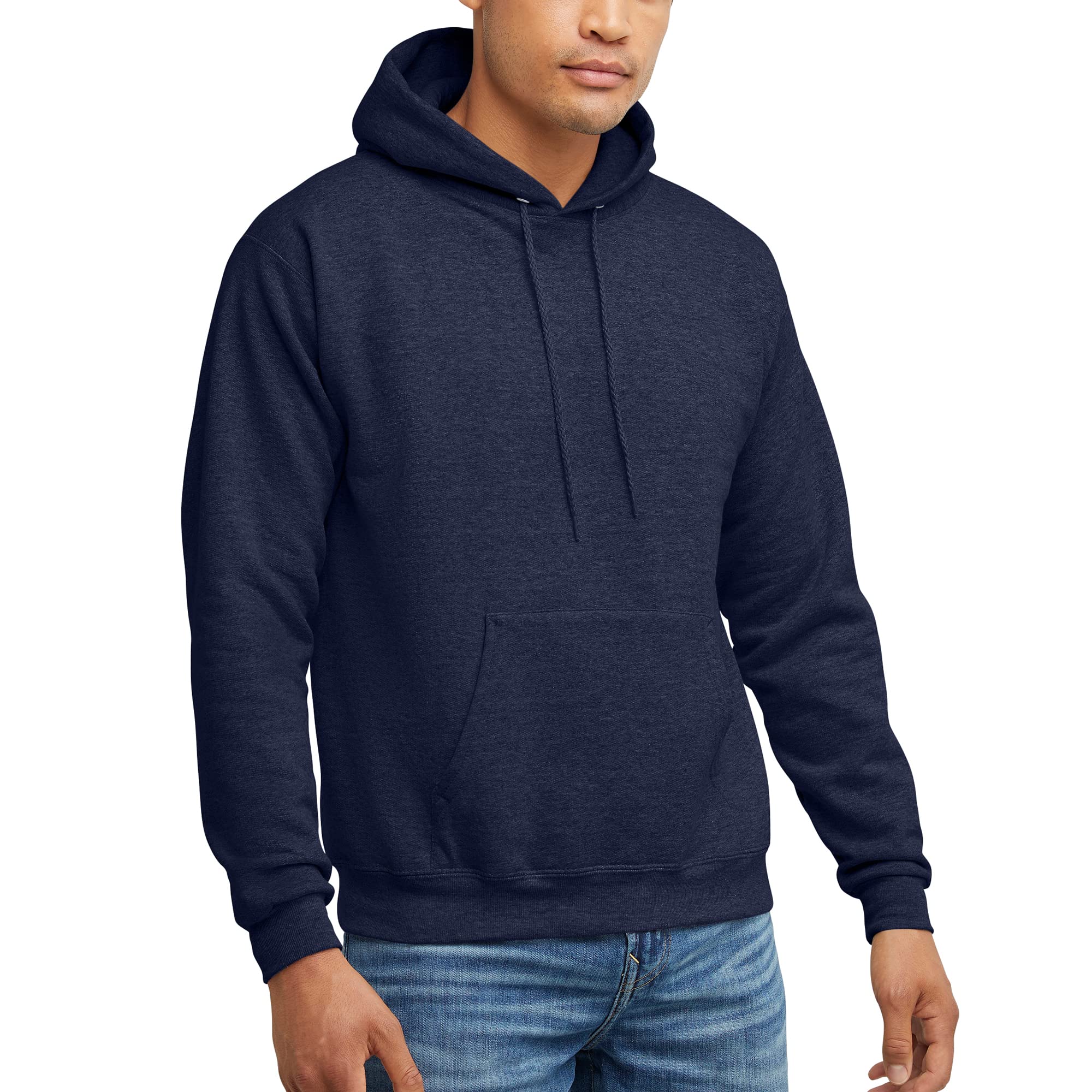 Hanes EcoSmart Hoodie, Midweight Fleece, Pullover Hooded Sweatshirt for Men